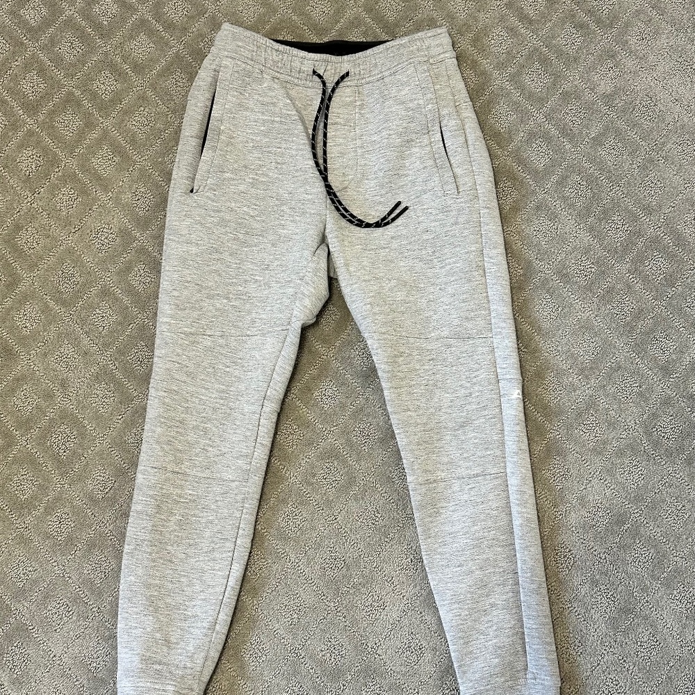 Men's American Eagle Light Gray Jogger Sweatpants with Drawstring